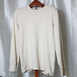 Eddie Bauer Cream Long Sleeve Sweatshirt‎